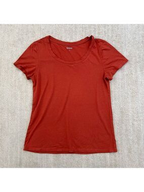 Quince Scoop Neck Short Sleeve Tee Shirt S
